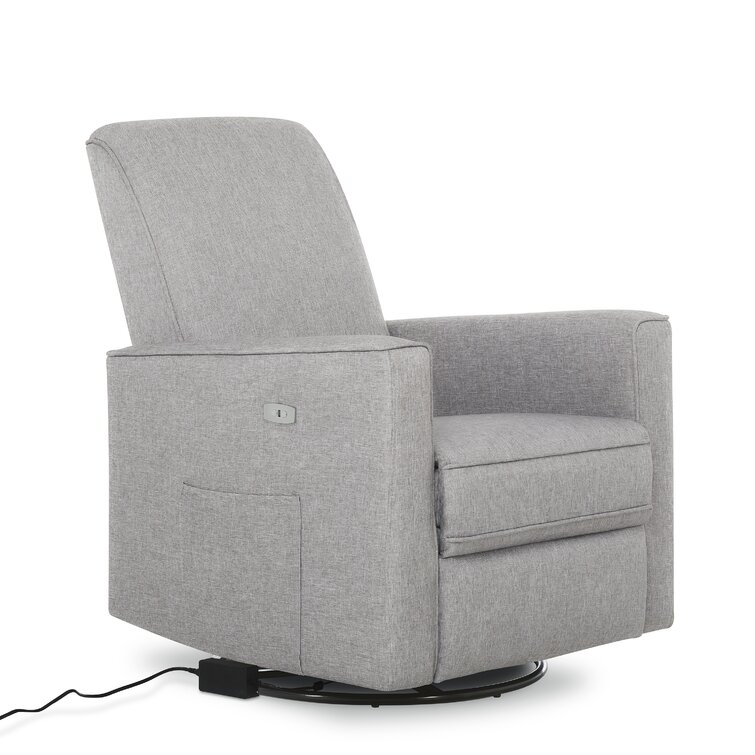 Westwood design aspen swivel power glider outlet and recliner with built in usb